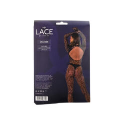 Lace by LJ Gloved Leopard Print Catsuit Black - Image 7
