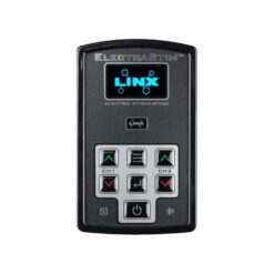 ElectraStim Linx electro stimulator control unit with dual output channels and cables
