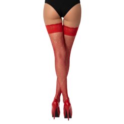 Lace by LJ Fishnet Thigh High Stockings with Rhinestones - Image 11