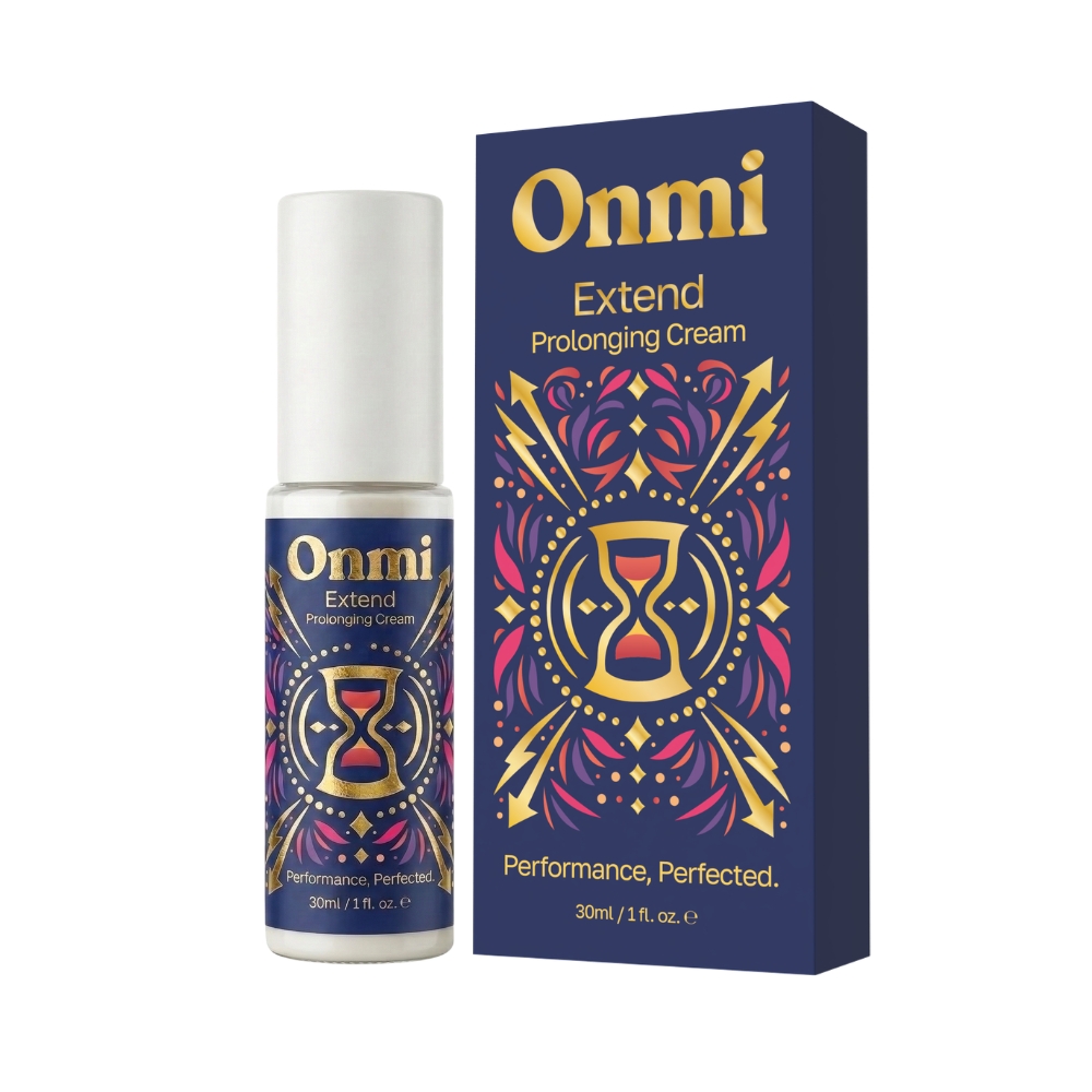 Onmi Extend prolonging cream bottle with hygienic precision pump dispenser